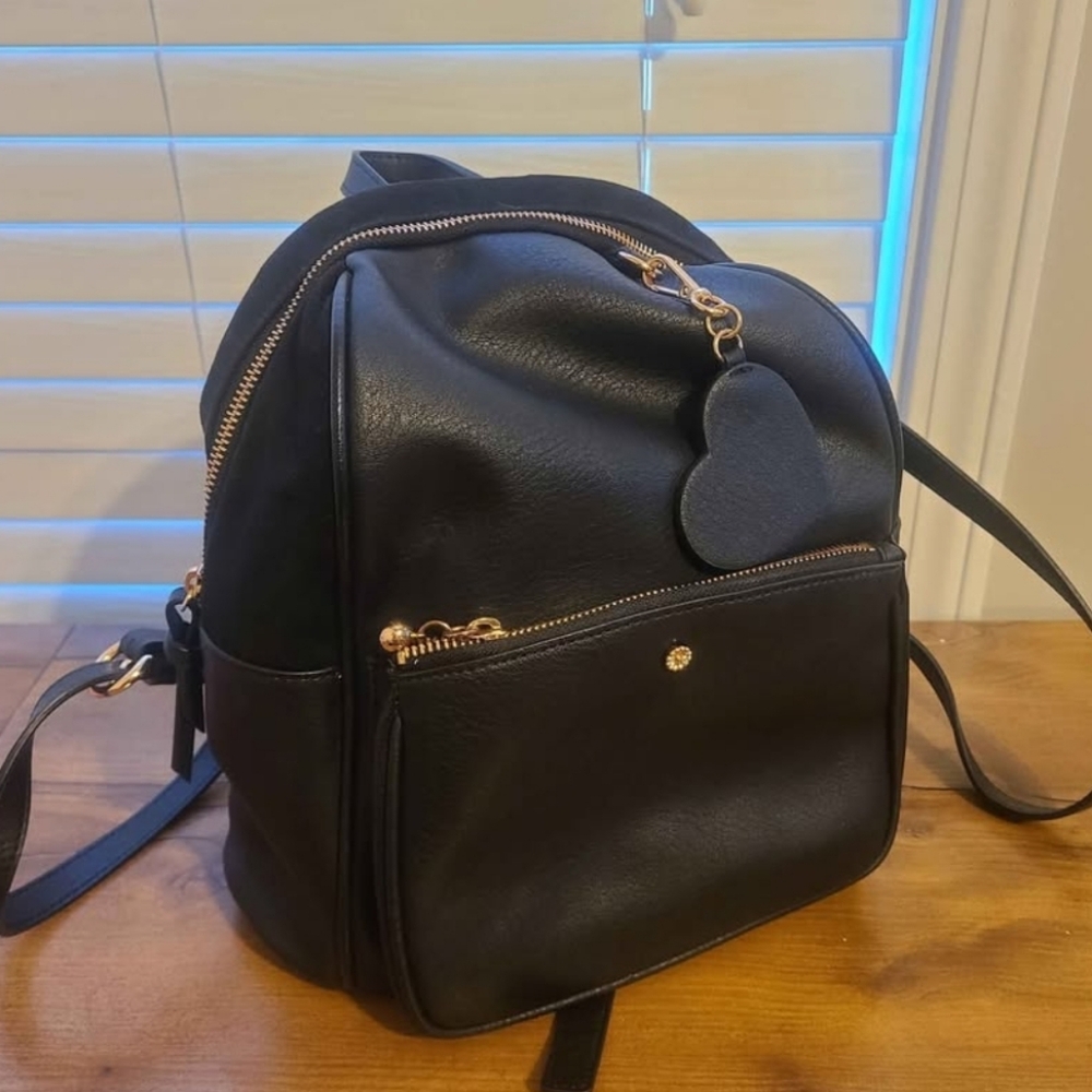 LC by Lauren Conrad Black Faux Leather Backpack